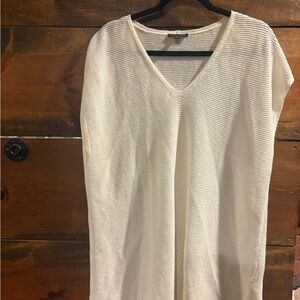 Eileen Fisher Cream Tunic Top